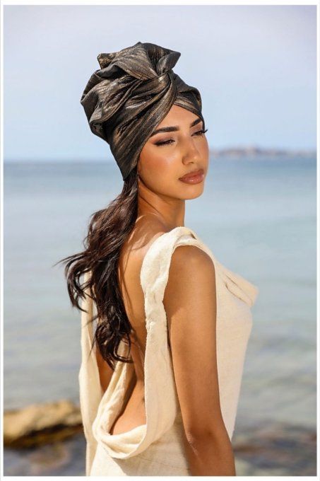 Turban Jacquard Gold